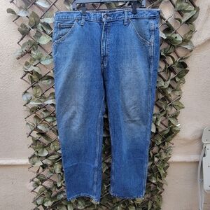 Polo Jeans Co Ralph Lauren Carpenter Pants Y2K Baggy Blue Denim 38x32 C-5 40x32